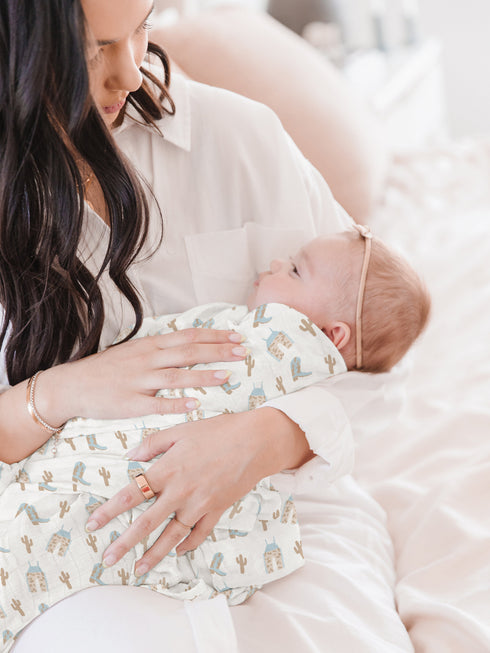 2-pack-square-swaddle-blanket-set-howdy-partner-blue jujube bags at sophiasstyle.com